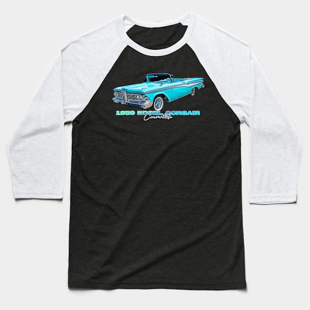 1959 Edsel Corsair Convertible Baseball T-Shirt by Gestalt Imagery